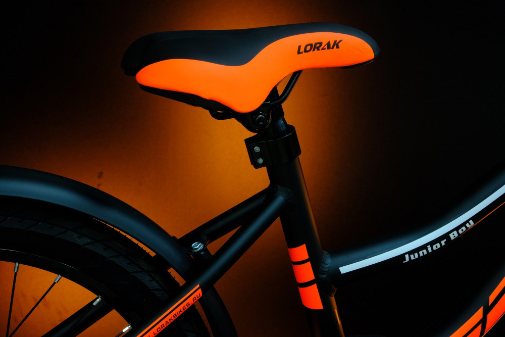 Lorak Junior 18 Boy Матовый Чёрный/Оранжевый