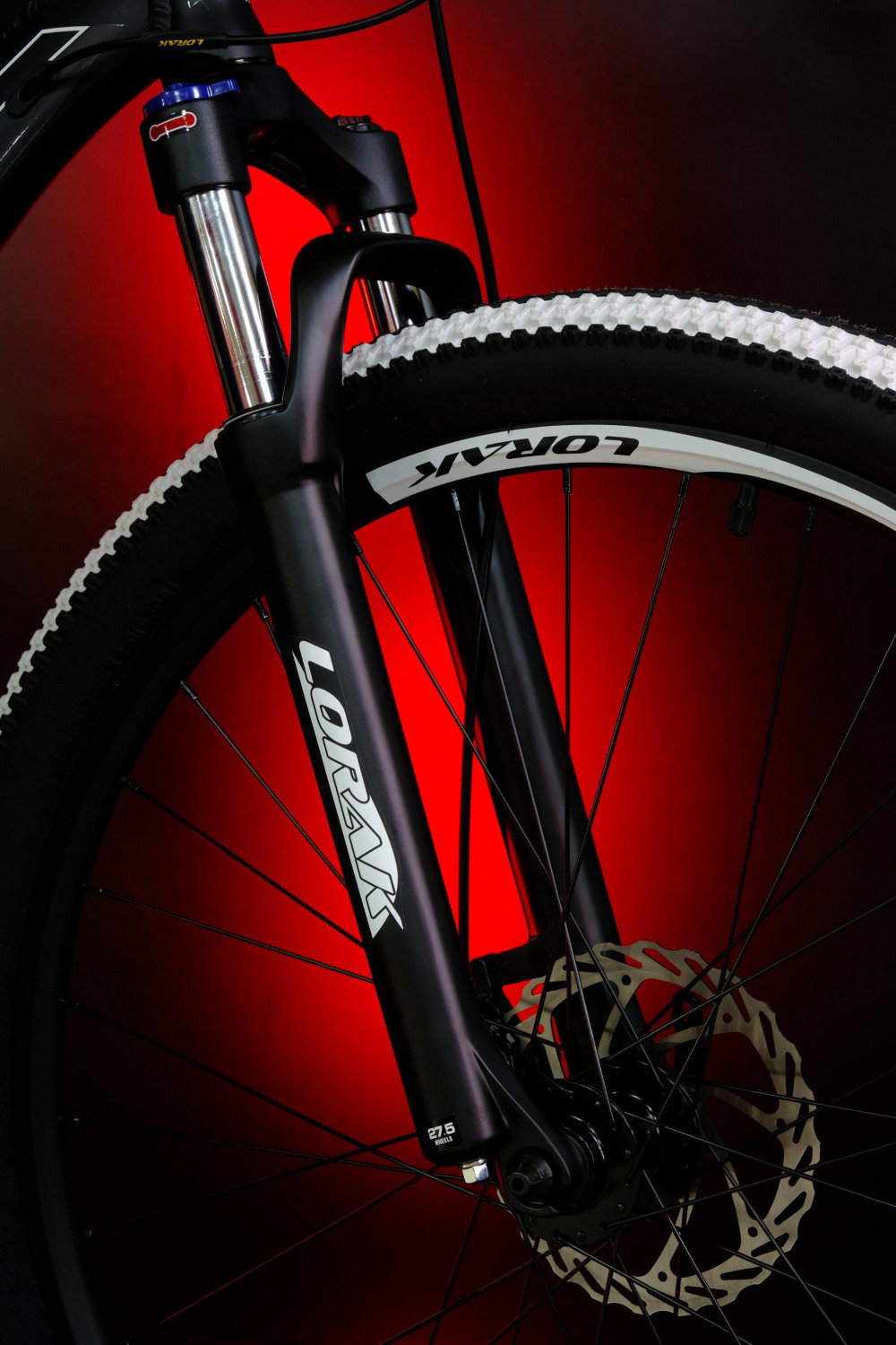 LORAK GLORY 200 8 sp Матовый Чёрный/Белый 15р (на рост 141-160)