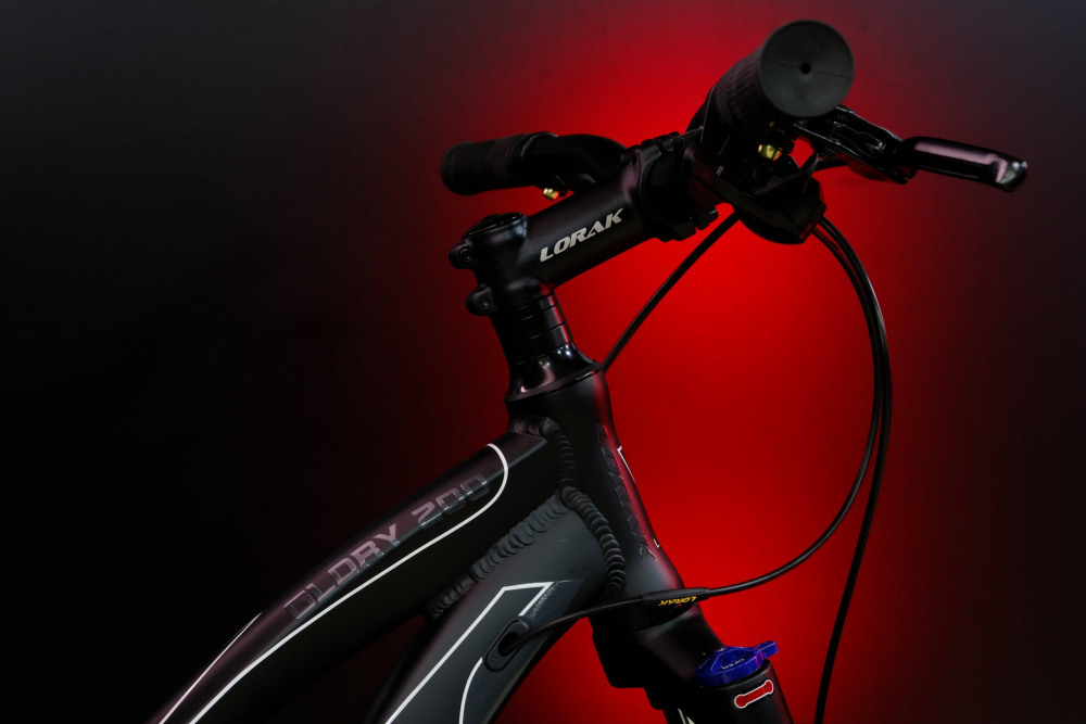 LORAK GLORY 200 8 sp Матовый Чёрный/Белый 15р (на рост 141-160)