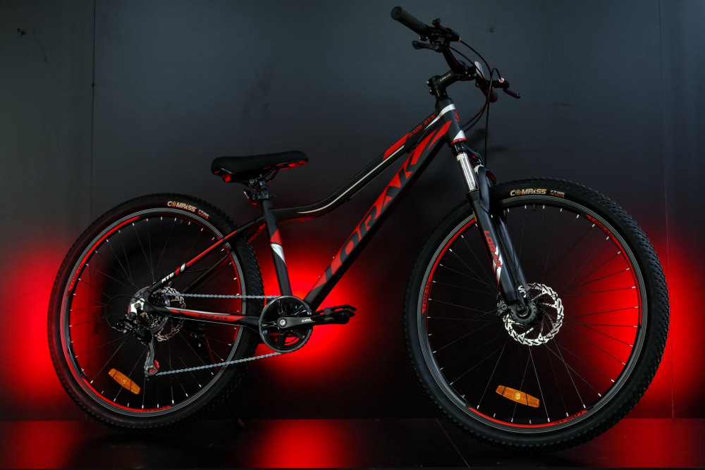 LORAK RACE 27,5 Матовый Чёрный/Красный